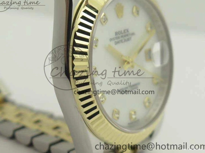 0210 DateJust II 41mm 14K YG Wrapped BP Maker Best Edition White MOP Dial On Jubilee Bracelet A Versatile 3476